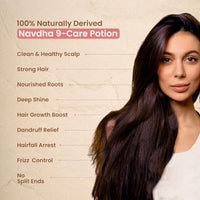 Nat Habit Sulfate-Free Natural Five Oils Hibiscus Hair Growth Shampoo, Navdha Shampoo for Women and Men (Pack of 2 X 250ml)