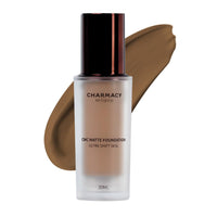 Charmacy Milano Matte Foundation 12 - 30 ml, With SPF 25 Sun Protection, Perfect Canvas for Your Make-Up Buildable Coverage, Instant Hydrating, Light Weight, Suitable for All Skin Types, Seamless Blend, Flawless Finish, No Tube