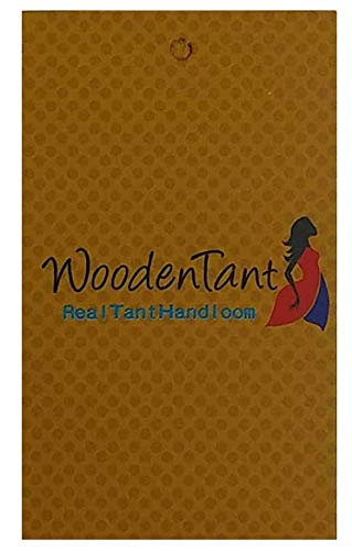 WoodenTant Women’s Ikkat Cotton Silk Saree In Pink with White Cotton Thread work