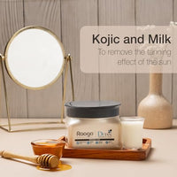 Raaga Professional De-Tan Pack | Tan Removal Cream with Kojic and Milk | Dermatologically Tested, Peroxide Free, Hydroquinone Free, Sulphate Free (500 gm) (Pack of 4)