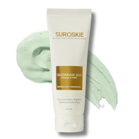 Suroskie Glowease 2-In-1 Cleanser & Mask 100 Ml | Aloe Vera & Kaolin Clay | Deep Cleansing Face Wash For Hydrated, Glowing & Brighten Skin | Korean Skincare Product For Sagging & Dullness Men & Women