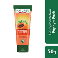 NATURES ESSENCE De-Pigmentation Papaya Face Pack For Women, Orange, 50G, 1 Count