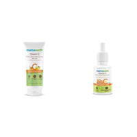 Mamaearth Vitamin C Daily Glow Face Cream and Serum With Turmeric for Skin Illumination - 80 for Men & Women