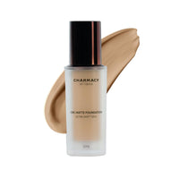 Charmacy Milano Matte Foundation 08 - 30 ml, With SPF 25 Sun Protection, Perfect Canvas for Your Make-Up Buildable Coverage, Instant Hydrating, Light Weight, Suitable for All Skin Types, Seamless Blend, Flawless Finish, No Tube