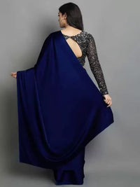 Regolith Designer Sarees for Women 's  Georgette ready to wear sarees for women With Fancy Saree Blouse Piece