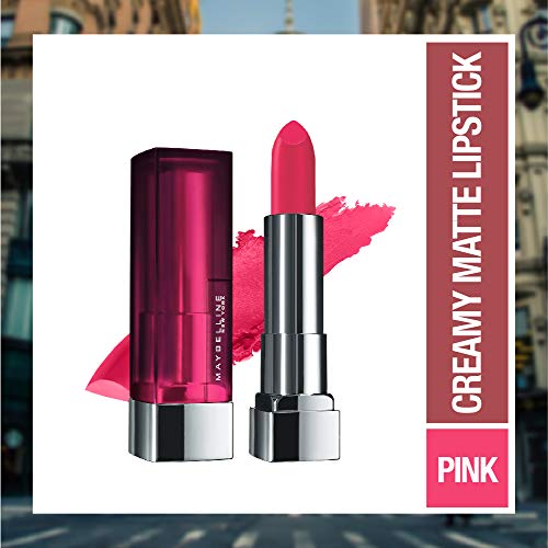 Maybelline New York Color Sensational Creamy Matte, 630 Flaming Fuchsia, 3.9g with FREE Color Sensational Creamy Matte 660 Touch of Spice
