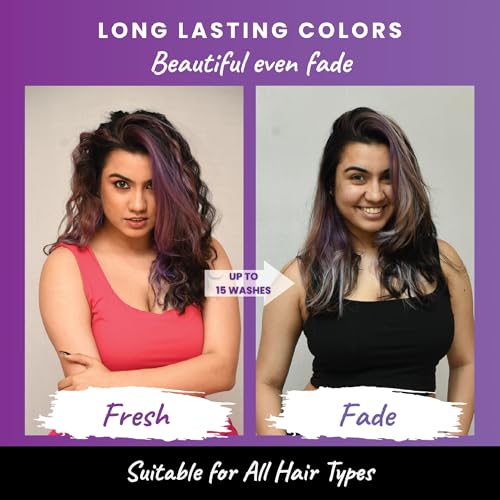 2.Oh! Italian- Purple Hair Color For Women & Men | Ammonia-Free DIY Semi Permanent Hair Color | Enriched with Argan Oil | Lasts upto 12-15 Washes (Pack of 2)