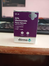 The Derma Co 10% Niacinamide Face Serum with 2% Zinc | Fades Acne Marks | Fights Acne | Controls Oil Production | Reduces Dark Spots | 10 ml