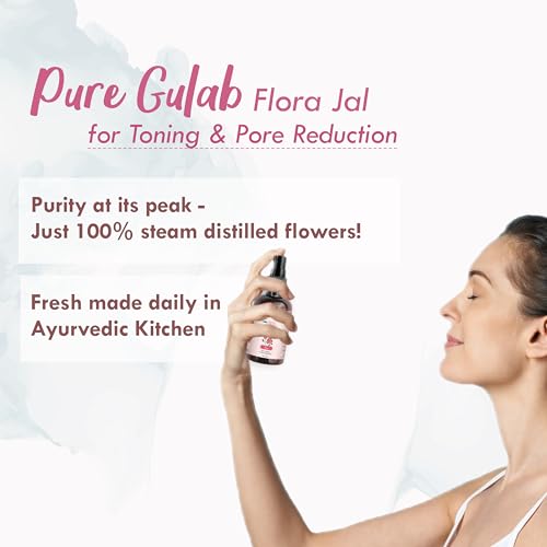 Nat Habit Pure Gulab Flora Jal for Toning & Pore Reduction, Pack of 2