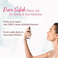 Nat Habit Pure Gulab Flora Jal for Toning & Pore Reduction, Pack of 2