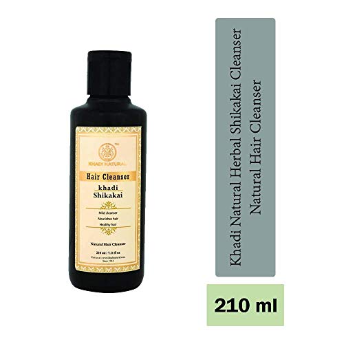 Khadi Natural Aloevera Herbal Hair Cleanser (Shampoo), 210ml And Khadi Natural Herbal Shikakai Cleanser (Shampoo), 210ml