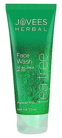 Jovees Herbal Oily Skin Routine Tea-Tree Face Wash 120ml & Neem Toner 100ml and Aloe Vera Moisturising Lotion 100ml (Set of 3)