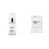 O3+ Whitening Serum for Pigmentation Control and Skin Brightening, 50ml & O3+ Bridal Facial Kit for Radiant & Glowing Skin - Suitable for All Skin Types (120g, Single Use) Combo