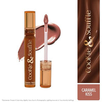 Blue Heaven Cookie & Souffle Matte Lipstick for Women, Long lasting Liquid lipstick, Enriched with Cocoa Butter & Rosehip Oil, Softening & Nourishing Lip color - Caramel Kiss, 3.2ml