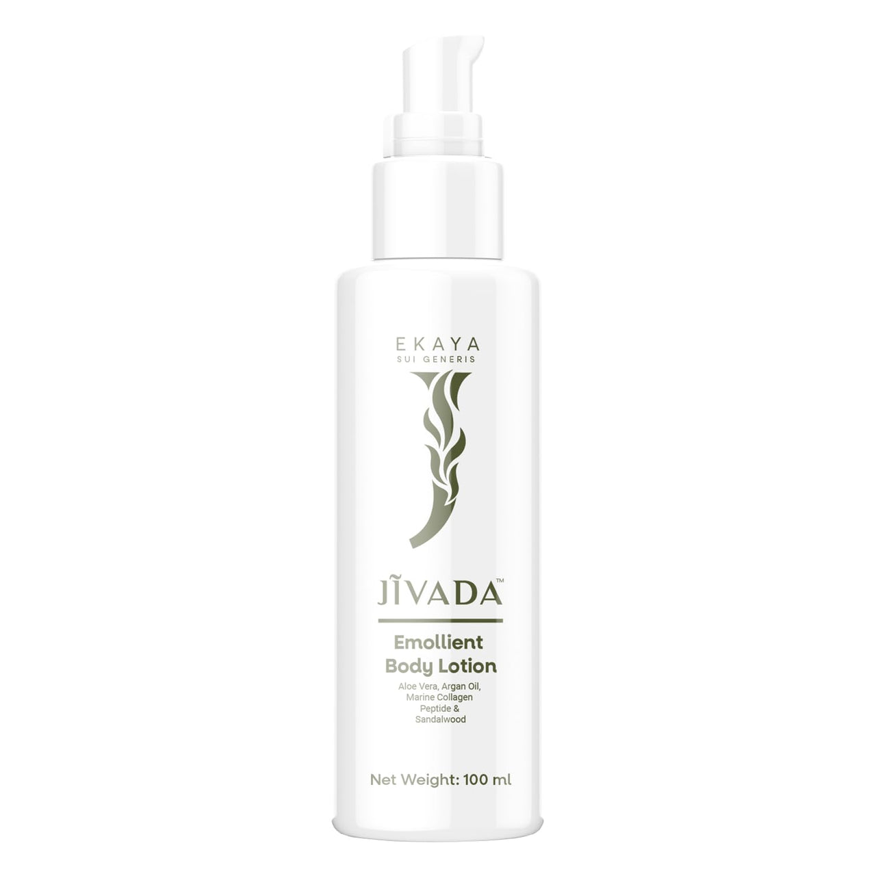 Jivada Emollient Body Lotion with Argan Oil, Aloe Vera, Vitamin C & HA | For Deeply Nourished, Moisturized Skin | Dry & Rough Skin|All Skin Types| Women & Men | Sulphate & Paraben Free | 100 ml