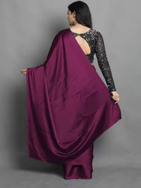 Regolith Designer Sarees for Women 's  Georgette ready to wear sarees for women With Fancy Saree Blouse Piece