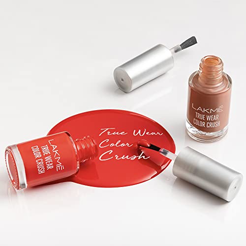 Lakmé True Wear Color Crush Glossy Finish Nail Polish, Long Lasting & Vibrant Nail Paint, 103, 6Ml