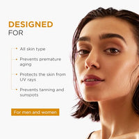 Oshea Herbals UVShield SPF 50 PA+++ Sunscreen | Broad Spectrum UVA & UVB Protection for All Skin Types | Water Resistant & Enriched with Papaya & Green Tea Extract - 120g