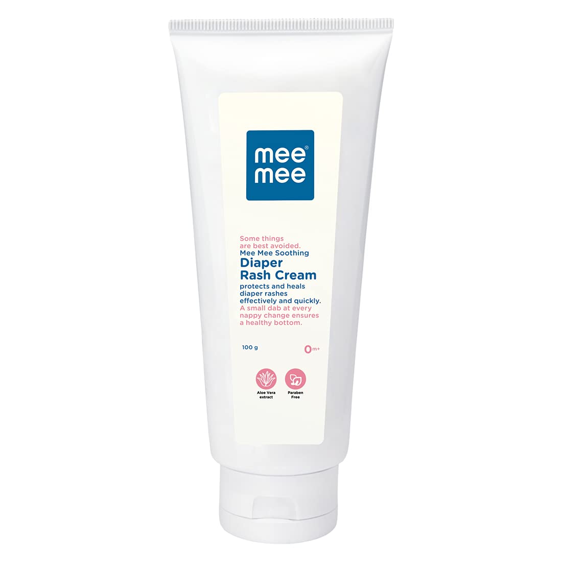 Mee Mee Diaper Rash Cream with Aloe Vera 100 g | Natural Cream For Newborns & Babies | Natural Solution for Treating and Preventing Diaper Rash | Soothing Relief (Single Pack)