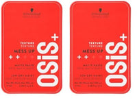 Schwarzkopf Professional OSiS+ Mess Up Hair Styling Matte Paste |Easy to Mould |Easy to apply and Wash | Vegan | Medium Hold | Dry and Non-Greasy | Matte finish| Pomade | 100 ml (Pack of 2)