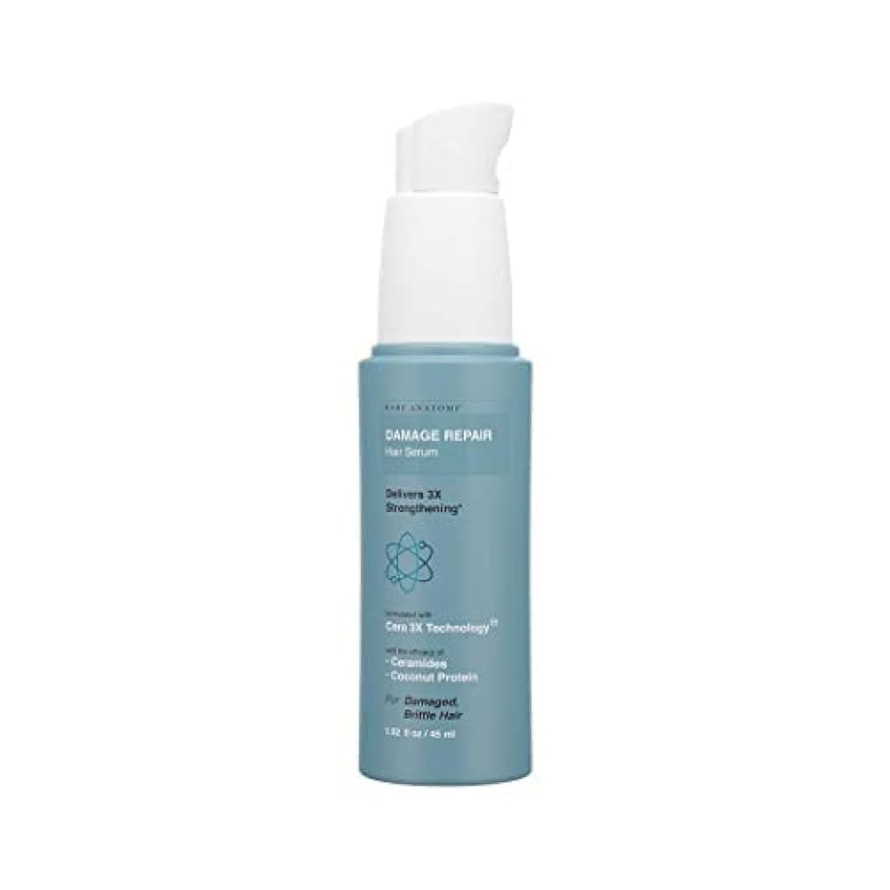 Bare Anatomy Damage Repair Hair Serum, Powered by Cera3x Technology Delivers 3x Hair Strengthening, Serum for Hair Smoothing for Dry and Frizzy Hair, 50ml