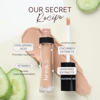 brwn. pro melanin care HD Perfecting Concealer for Face Makeup | For All Indian Skin Tones | Lightweight, Full Coverage, Waterproof Matte Finish | Dark circles and Blemishes Eraser | 04 Oak