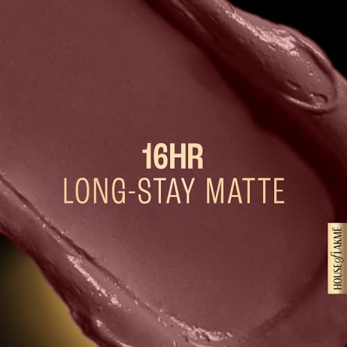 LAKMÉ Forever Matte Liquid Lip Colour, Intense Matte Finish All Day Long, Smudgeproof & Looks Freshly Applied For Upto 20Hrs, Mauve Party, 5.6 Ml