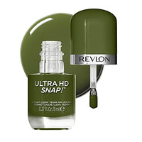 REVLON Ultra HD Snap Nail Colors, Natural Rich Glossy Finish Nail Polish, 100% Vegan Formula, No Base And Top Coat Needed - Commander In Chief,8 Ml