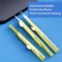 10 Pcs Cell Phone Cleaning Kit,Charging Port Cleaner,Dual Sided Anti Clogging Nylon Brushes,Suitable for Clean Phone Charging Port,Phone Speaker, AirPods,Tablet Camera,Other Electronics