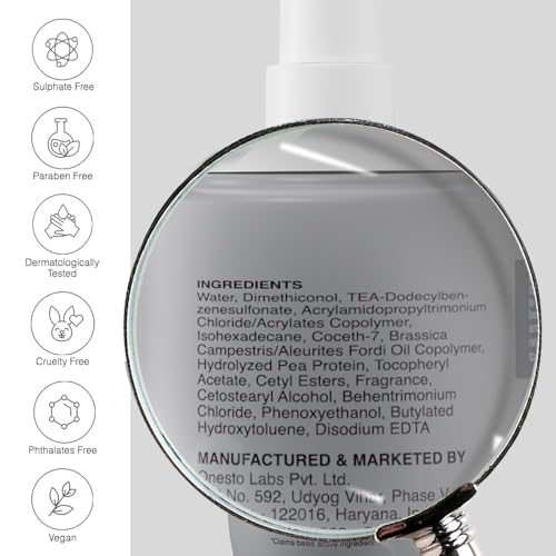 Bare Anatomy Heat Protection Spray Serum| Controls Frizz for up to 24 Hrs | Vitamin E, Pea Protein & Veg Keratin Enriched | Paraben Free | For Women & Men | Vegan |230 °C Heat Protection 150 ml