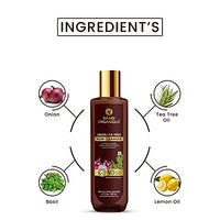 Khadi Organique Onion Tea Tree Hair Cleanser/Shampoo - SLS And Paraben Free-200 ml