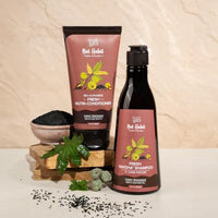 Nat Habit Castor Black Seed Shampoo and Conditioner Combo for Men Manageable Hair, Men's Revital with Castor