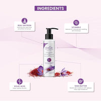 Kozicare Cream Saffron Body Lotion For All Skin Types | Shea Butter Body Lotion, Niacinamide & Kojic Acid Body Lotion | Reduce Dryness & Flakiness | Soft, Supple & Moisturize Skin - 200 Ml