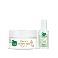 Mother Sparsh After Bite Turmeric Balm for Mosquito Bites (25gm) and Natural Mosquito Fabric Roll On for Babies-12ml (Pack of 2)