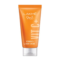 Lakmé 9To5 Vitamin C+ Night Cream for All Skin types with 98% Pure Vitamin C complex, to reduce Skin dullness and Glowing Skin, 50g & Lakmé Sun Expert SPF 50 PA+++ Light Weight Gel Sunscreen, 50 g