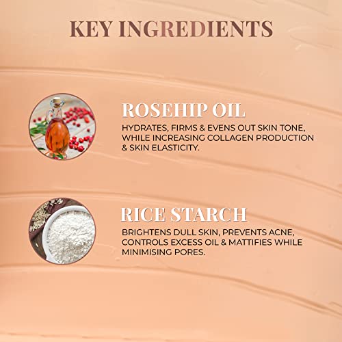 Just Herbs Serum Foundation for Face Makeup with SPF30+ Dewy Finish Full Coverage Makeup Foundation For All Skin Types 20 ml (Ivory)