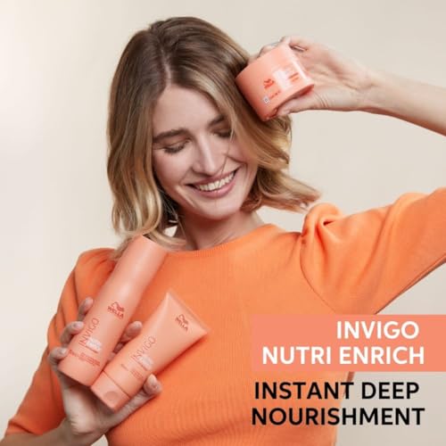 Wella Professionals Invigo Nutri-Enrich Conditioner | Deep Conditioning for Dry, Frizzy & Damaged Hair | 200 ml | With Goji Berry & Vitamin E