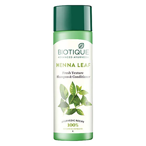 Biotique Bio Kelp Fresh Growth Protein Shampoo, 190ml & Henna Leaf Fresh Texture Shampoo & Conditioner, 190ml