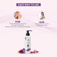 Kozicare Cream Saffron Body Lotion For All Skin Types | Shea Butter Body Lotion, Niacinamide & Kojic Acid Body Lotion | Reduce Dryness & Flakiness | Soft, Supple & Moisturize Skin - 200 Ml