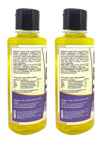 Khadi Pure Herbal Aromatic Bubble Bath with Lavender & Jasmine, 210 ml (Pack of 2), Yellow, (KPBUBBLEBATHX2)