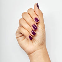 HYUE Gel FX Nail Paint | Mulberry Jam | 8ml | Ultra-Glossy Gel Finish | 14-Day Long-Lasting Wear | Quick-Dry & Chip-Resistant | Vegan & Paraben-Free | No UV Needed | 22 Rich Salon-Quality Shades