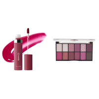 MARS Drip Lip Mist for Women (4.5 ml) (08-Plum Drip) 12 Shades Dance of Joy Eyeshadow Palette | Highly Pigmented and Blendable | Multicolor | Matte and Shimmer Finish (13.2g) (01-Multicolor)