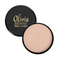 Olivia Pan Cake 100% Waterproof Foundation & Makeup Concealer | Long-Lasting Sweatproof Base Makeup | Smudge-Proof, Paraben-Free Formula | For All Skin Types | Dark Beige - 28 | 25g