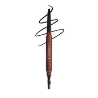 Charmacy Milano Intense Eyebrow Filler (Black) - 0.3 g, Natural Brows, Built in Spoolie Brush, Dual Function, Sweat Resistant, Triangular Pencil Tip, Eyebrow Expert, Vegan, Cruelty Free, Non-Toxic