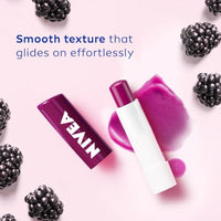 NIVEA Lip Balm, Fruity Berry Shine, 4.8gm, Purple