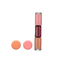 Typsy Beauty 2 In 1 Gel Nail Polish | Peach & Pink | Quick Drying | Glossy Finish | Long Lasting | Chip Resistant |10 ml