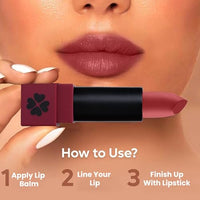 Shryoan Powder Matte Lipstick with Moisturizing and Hydrating Formula | For Every Day Use (3.2g) (Shade-06, Shade-06)