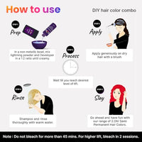 2.Oh! Italian- Red Hair Color DIY Kit | Semi Permanent Hair Color + Hair Bleach for Hair Color | Hair Highlights for Women & Men | Hair Bleach with Plex & Argan oil| Lightening Kit