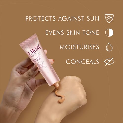 Lakmé 9 To 5 Complexion Care Face Cc Cream, Light, Natural Honey, Spf 30, Conceals Dark Spots & Blemishes, All Skin Type - 30 G (Pack of 2)