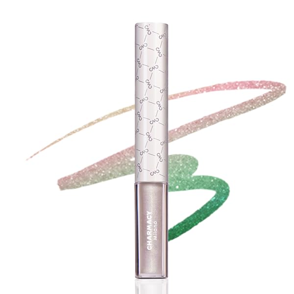 Charmacy Milano Stellar Duo-Chrome Eyeliner - Alpha 8, Smudgeproof, Quick Dry & Long Lasting Eyeliner, Vibrant Eye Makeup For Women, 8 Shades (1.5 gms)